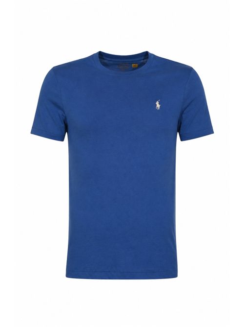 T-shirt in cotone con logo Pony Blue POLO RALPH LAUREN | 710671438537